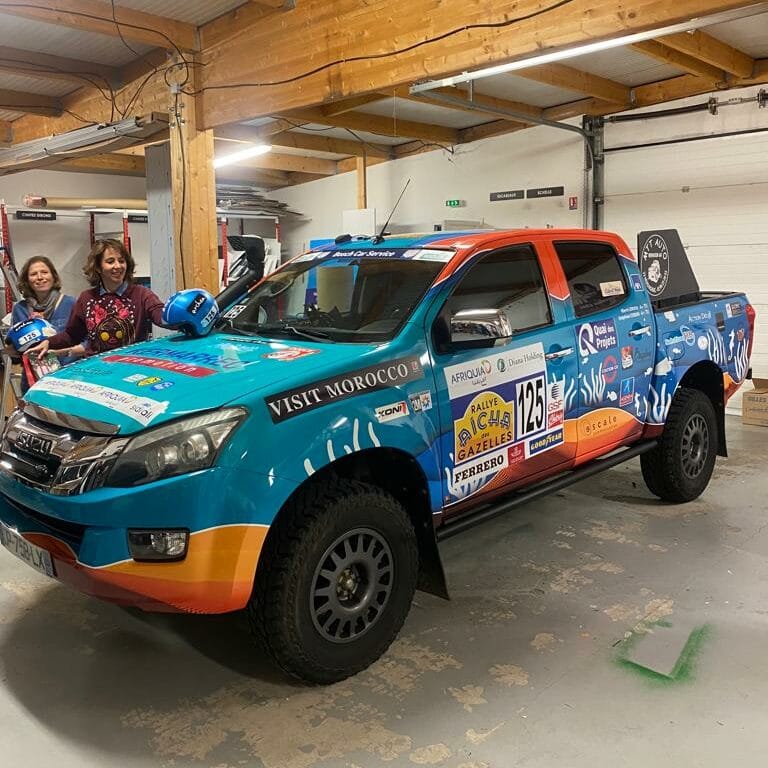 Covering Véhicule Rennes - Team Cap à l'West - Rallye Aïcha des Gazelles