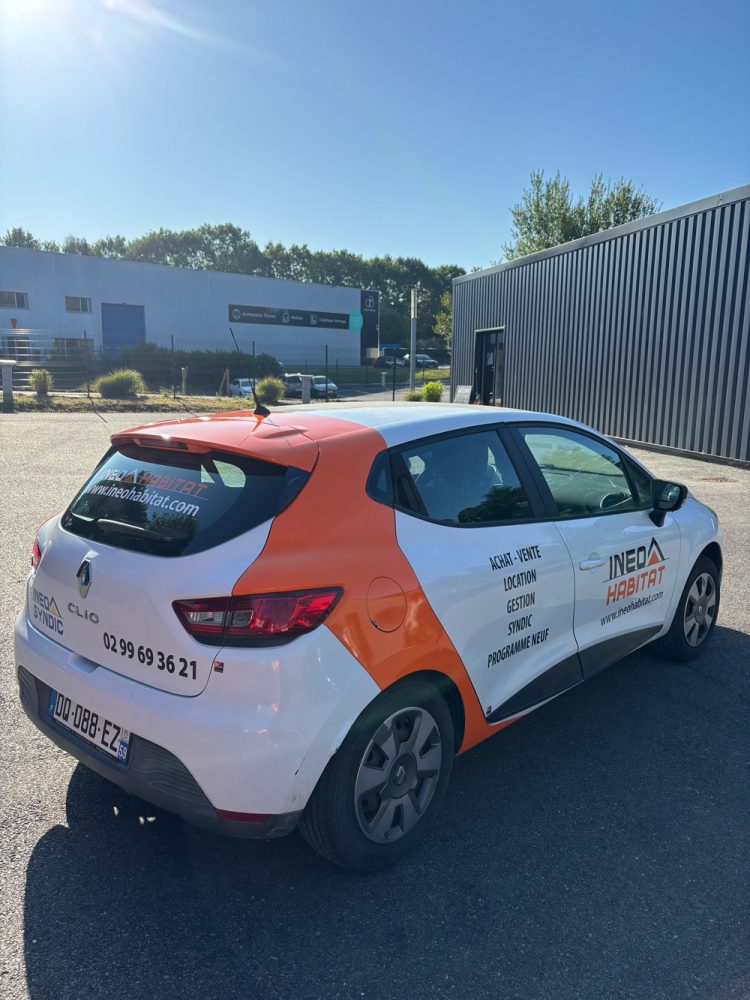 flocage véhicule ineo habitat rennes