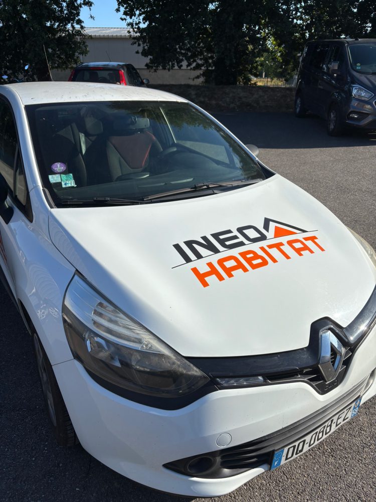 flocage véhicule ineo habitat rennes